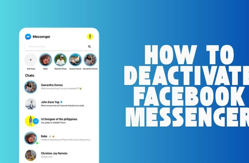 How to Deactivate Facebook Messenger